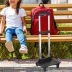 Kids Backpack Trolley Foldable Luggage Cart with Telescopic Handle