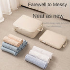 Durable Clothes Storage Bag, 6-Piece Compression Packing Cube, Travel Luggage and Clothing Organizer