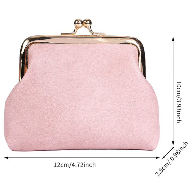 Short Purse Buckle Candy, New Retro Purse Ladies, Change Purse, Colored Coin Purse