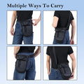 Tactical Motorcycle Leg Bag for Men Utility Thigh Bag Waist & Shoulder Pack