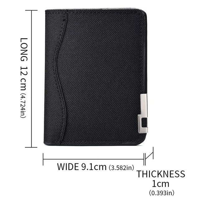 Ultra Thin Canvas Men Wallet Slim Wallet for Men Vertical Card Holder