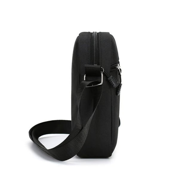 Shoulder Bag, Durable Mini Black Mobile Phone Bag, Waist Pack for Men