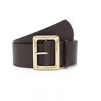 Vintage Womens Wide PU Leather Belt with Large Buckle Dress Belt