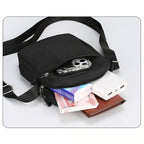 Shoulder Bag, Durable Mini Black Mobile Phone Bag, Waist Pack for Men