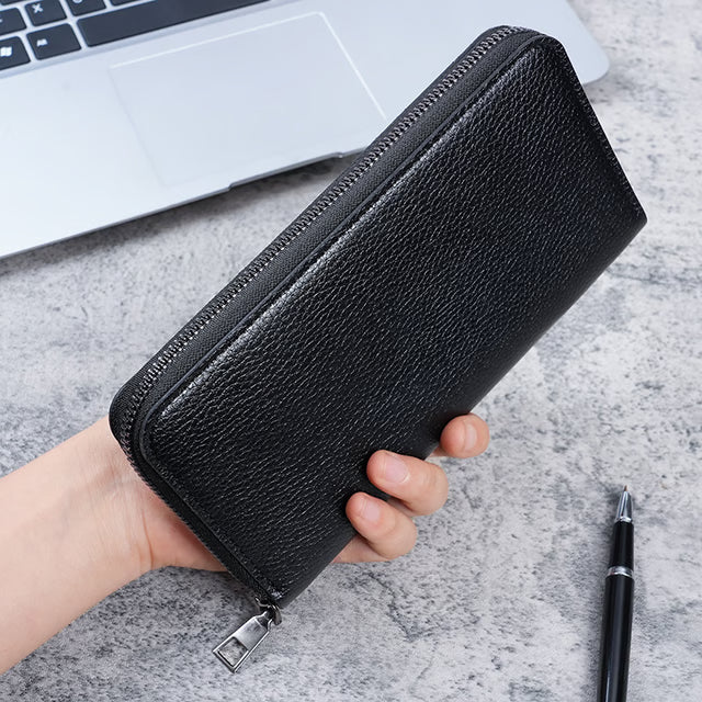 Large Wallet Clutch Bag, Long Men's Zipper Wallet, Business Card Wallet, Mobile Phone Bag