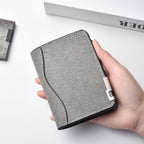 Ultra Thin Canvas Men Wallet Slim Wallet for Men Vertical Card Holder