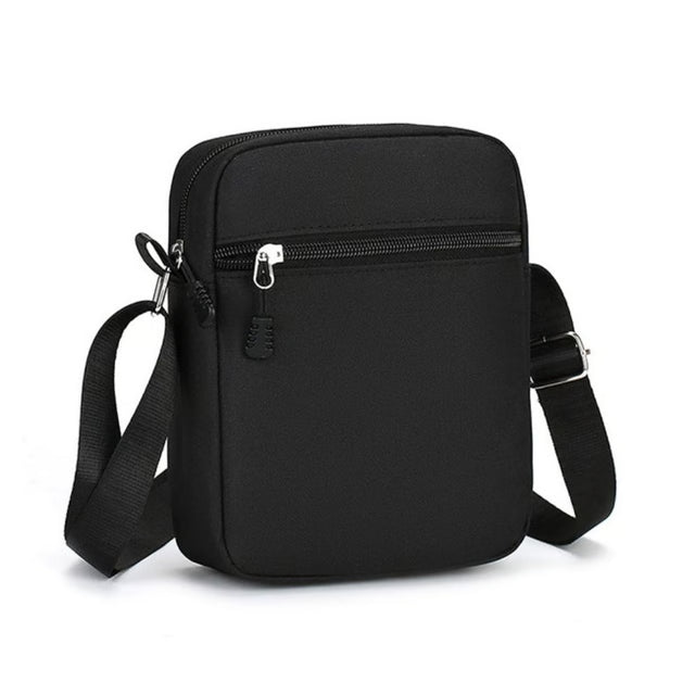 Shoulder Bag, Durable Mini Black Mobile Phone Bag, Waist Pack for Men