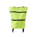 Foldable Shopping Cart with Wheels Portable Grocery Trolley Bag