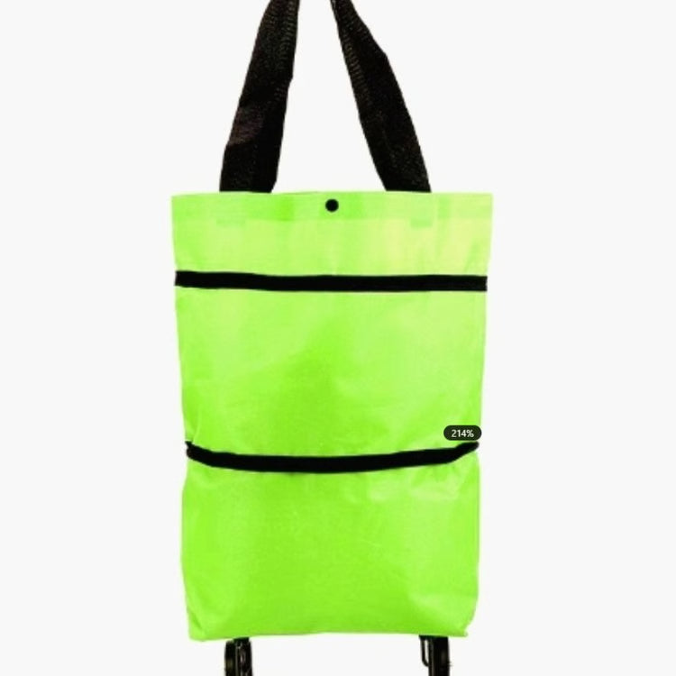 Foldable Shopping Cart with Wheels Portable Grocery Trolley Bag