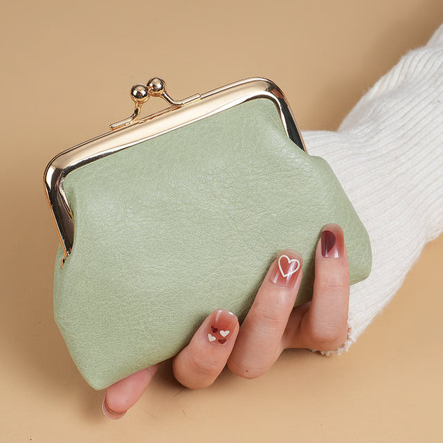 Short Purse Buckle Candy, New Retro Purse Ladies, Change Purse, Colored Coin Purse