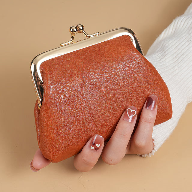 Short Purse Buckle Candy, New Retro Purse Ladies, Change Purse, Colored Coin Purse