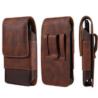 Premium Leather Phone Holster Belt Clip Case for Men Waist Pouch Holder