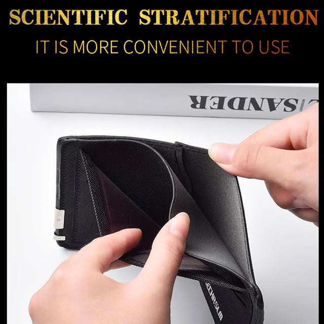 Ultra Thin Canvas Men Wallet Slim Wallet for Men Vertical Card Holder