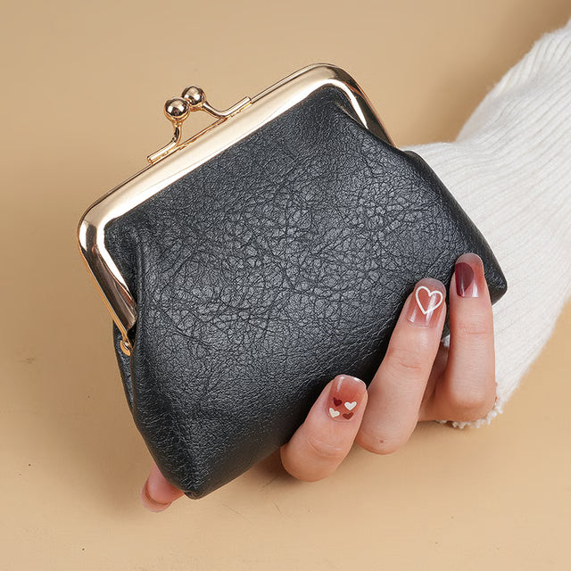 Short Purse Buckle Candy, New Retro Purse Ladies, Change Purse, Colored Coin Purse