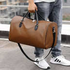 Leather Large Capacity Handbags for Men, Business Travel Bags, Weekend Tote Bag Luggage Organizer