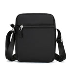 Shoulder Bag, Durable Mini Black Mobile Phone Bag, Waist Pack for Men